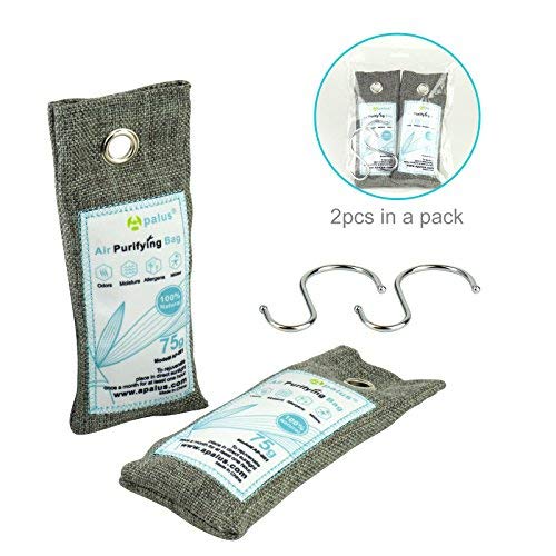 Apalus Mini Air Purifier Bags | Bamboo Activated Charcoal Air Freshener | Odor Eliminator For Shoes | Natural & Chemical Free