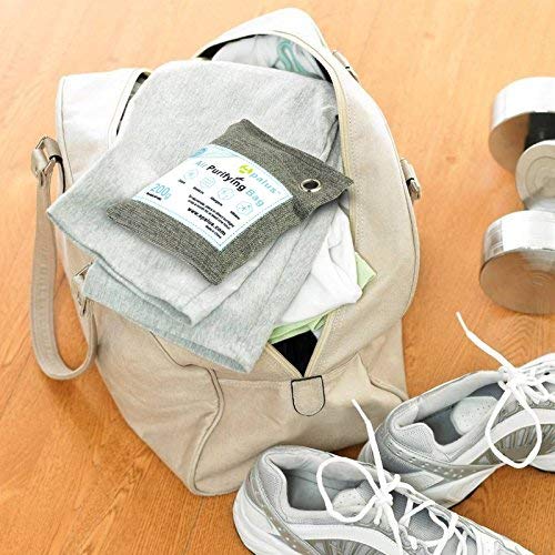 Apalus Air Purifying Bag For Closet And Kitchen Odor | Reusable Bamboo Activated Charcoal Air Freshener | Natural & Chemical Free