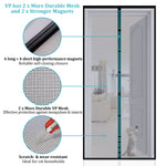 Apalus VP Magnetic Screen Door – Heavy Duty Anti Mosquito Mesh Fly Curtain, Top-to-Bottom Seal Snaps Shuts Automatically, Keep Fresh Air in and Bugs Out