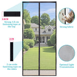 Apalus Prime Screen Door, Magnetic Insect Protection for Balcony Door, Breathable and Durable, Stronger Magnets than Classic Model, Weather-Resistant, 3.8 cm Velcro