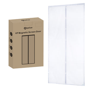 Apalus VP Magnetic Screen Door – Heavy Duty Anti Mosquito Mesh Fly Curtain, Top-to-Bottom Seal Snaps Shuts Automatically, Keep Fresh Air in and Bugs Out