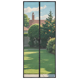 HOOMEE fly screen door for balcony doors, magnetic curtain for reliable insect protection, high-quality fabric with 2 x stronger magnets for perfect closure, cannot be shortened