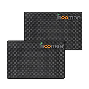 HOOMEE Non-slip Silicone Mat 12x18cm – Set of 2 pads – Multipurpose Rectangular Antiskid Pad for Car Dashboard, Countertop, Desk – Non Sticky Mat