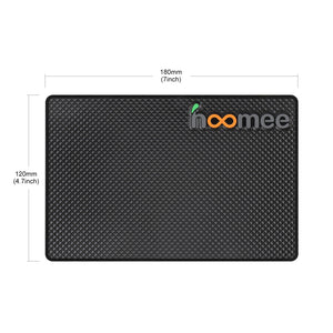 HOOMEE Non-slip Silicone Mat 12x18cm – Set of 2 pads – Multipurpose Rectangular Antiskid Pad for Car Dashboard, Countertop, Desk – Non Sticky Mat